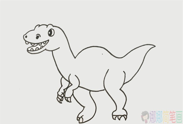 恐龙简笔画,恐龙少儿简笔画