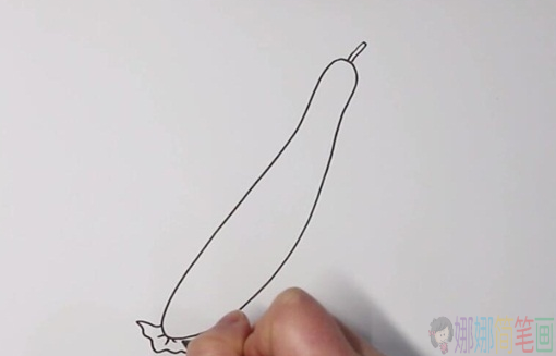 黄瓜简笔画,黄瓜少儿绘画