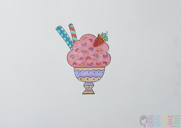 冰淇凌简笔画,冰淇凌怎么画
