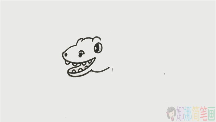 恐龙简笔画,恐龙少儿简笔画