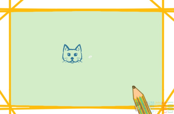 万圣节猫咪简笔画