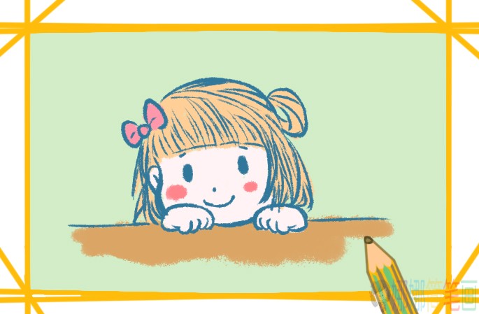 小女孩简笔画,女生简笔画图片
