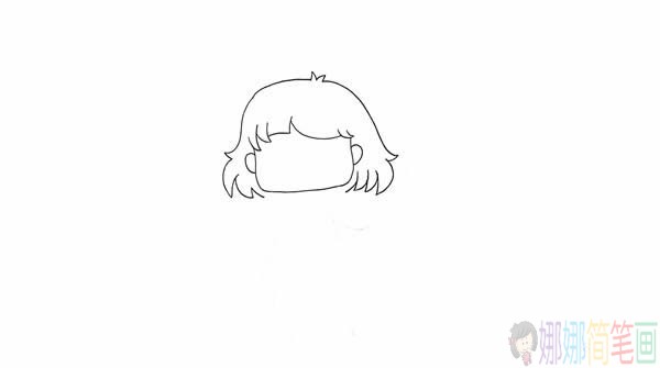 Q版女生简笔画画法