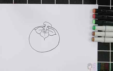 柿子简笔画画法教程
