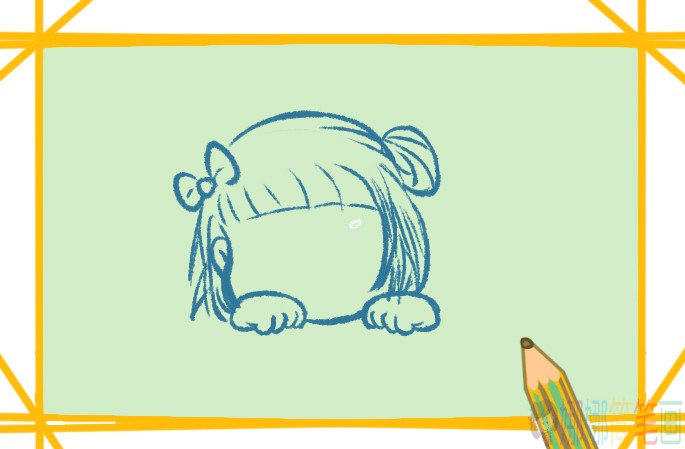 小女孩简笔画,女生简笔画图片