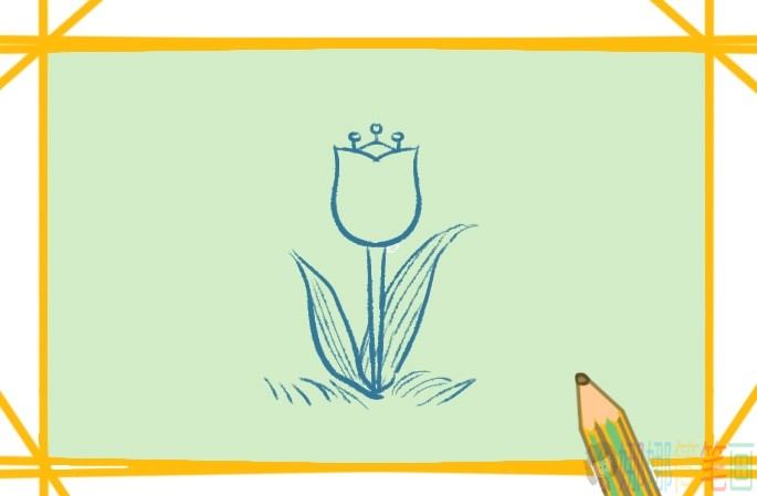 美丽的花朵简笔画