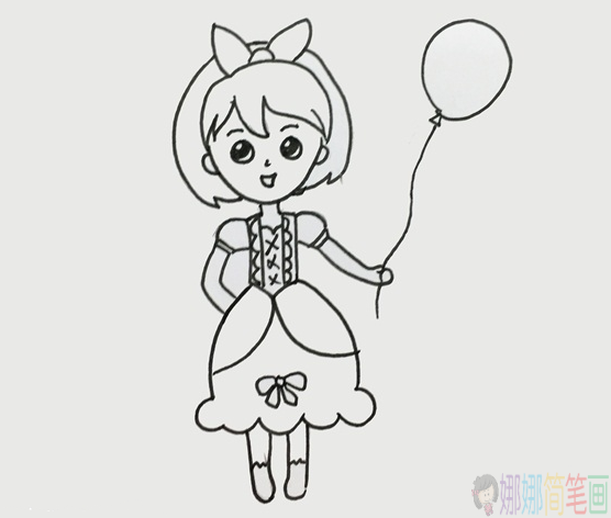 简单易学的女孩简笔画教程