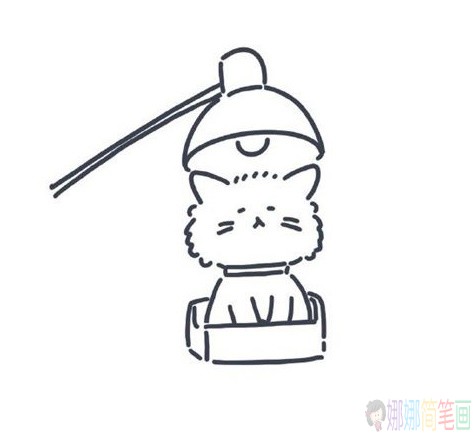 可爱的小猫简笔画,猫咪少儿画画图片