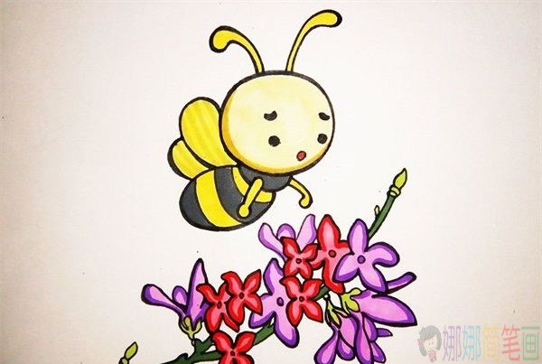 蜜蜂简笔画教程,蜜蜂怎么画