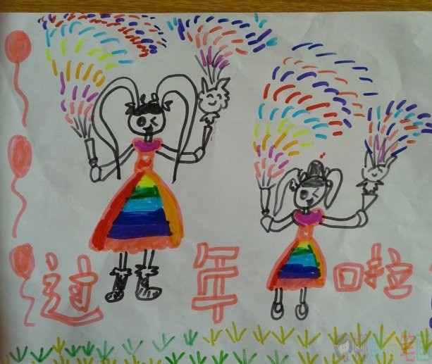 元旦节儿童图画大全