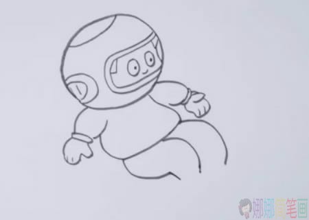 宇航员简笔画图片教程