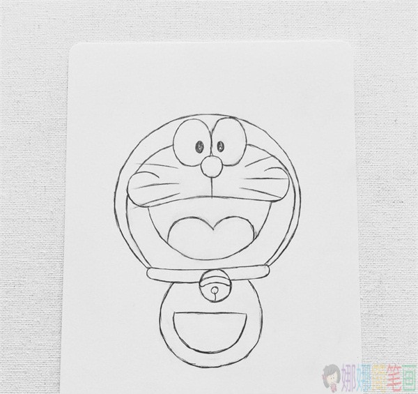 哆啦A梦简笔画,教小朋友画叮当猫