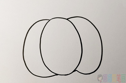 南瓜儿童画,南瓜简笔画画法步骤