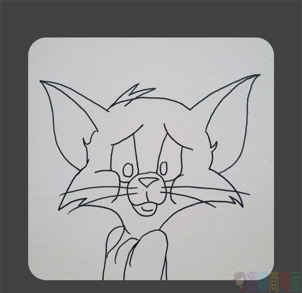 汤姆猫动画人物简笔画