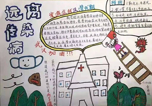 我家同防疫,亲子共成长手抄报