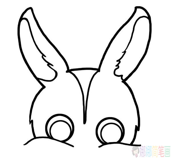 小兔子简笔画,小白兔少儿简笔画
