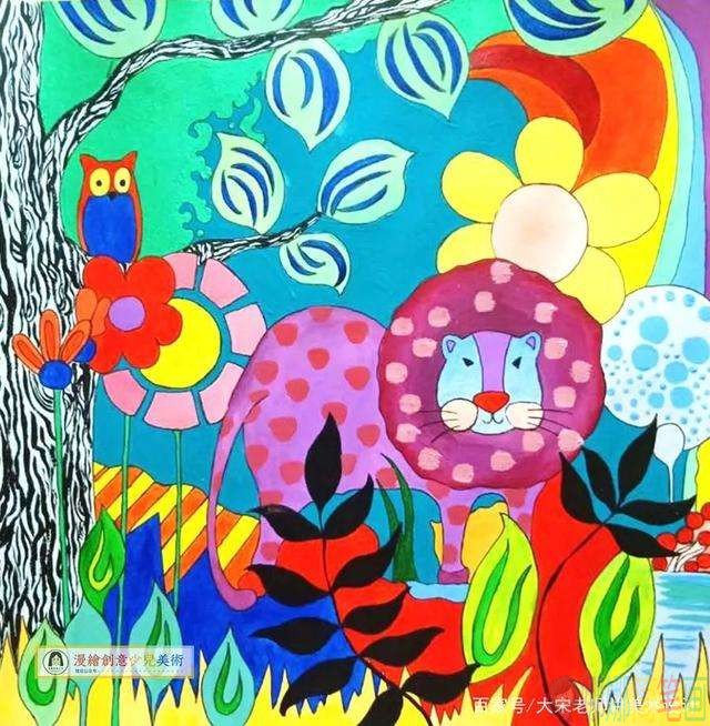 动物世界儿童绘画,动物世界画画图片