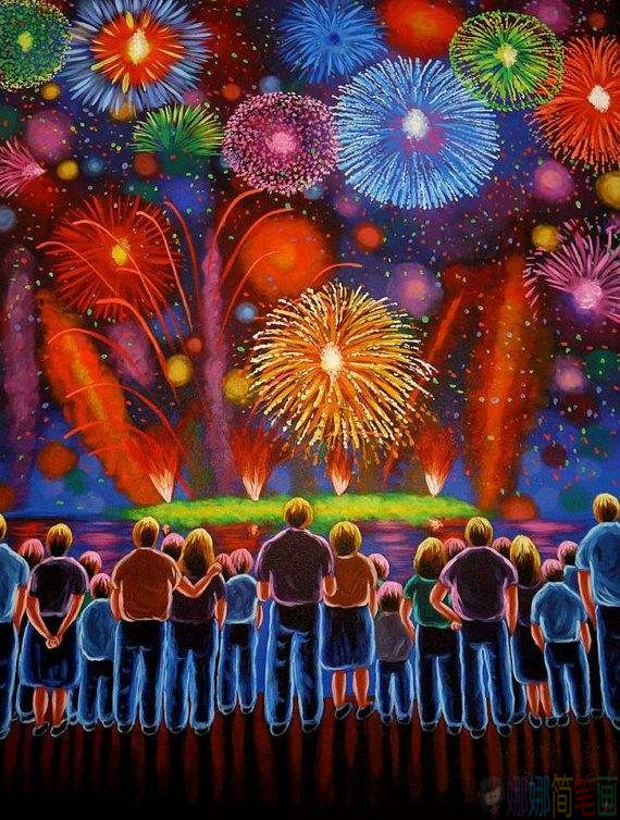 新年元旦主题儿童画一等奖作品