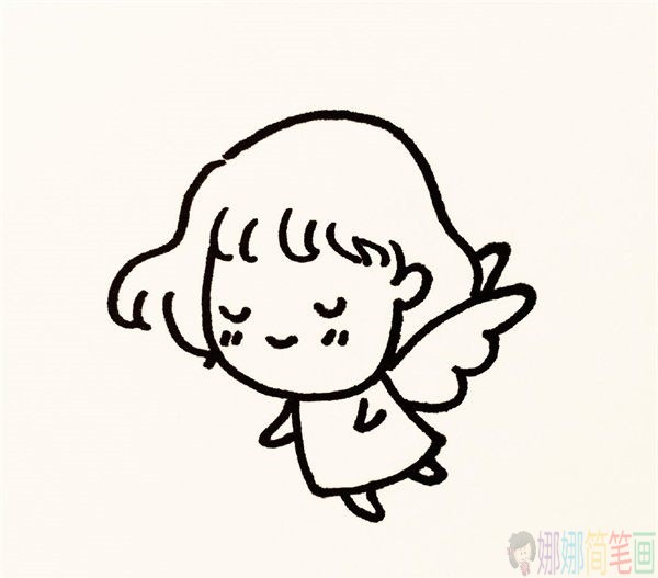 天使怎么画,天使儿童简笔画