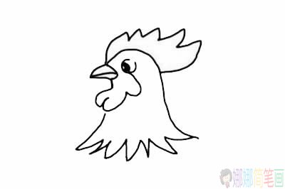 简单易学的大公鸡简笔画画法