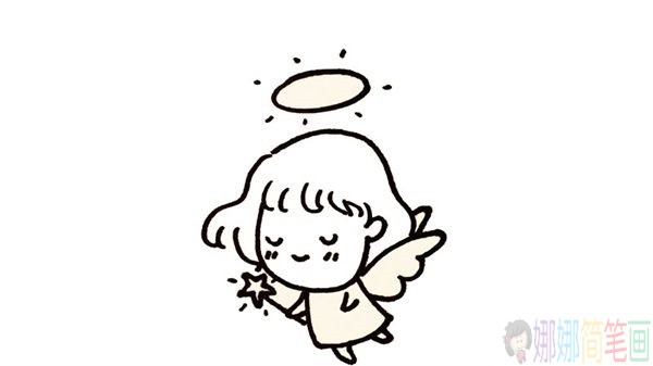 天使怎么画,天使儿童简笔画