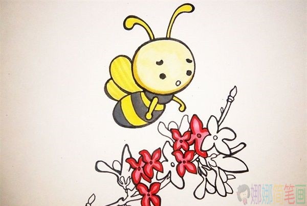 蜜蜂简笔画教程,蜜蜂怎么画