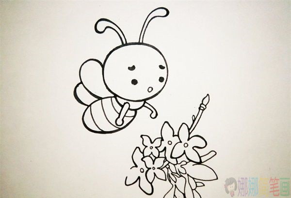 蜜蜂简笔画教程,蜜蜂怎么画