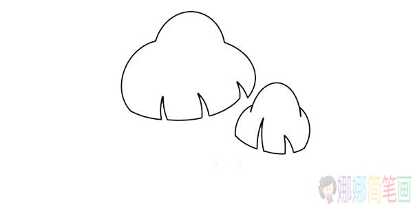 蘑菇简笔画,蘑菇怎么画好看