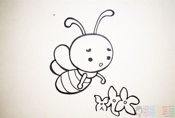 蜜蜂简笔画教程,蜜蜂怎么画