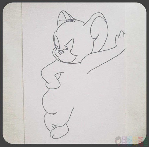 猫和老鼠杰瑞简笔画画法