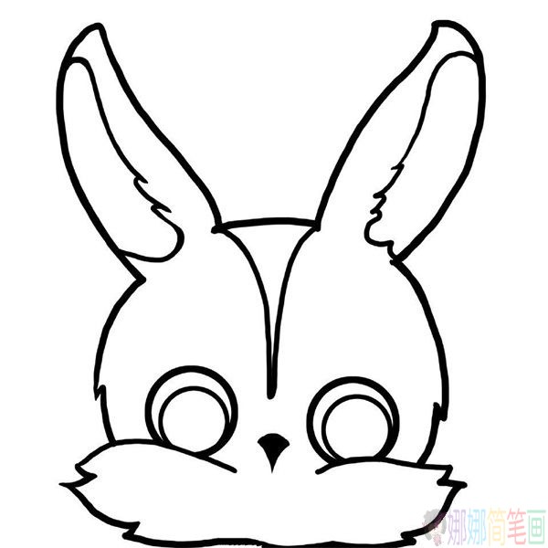 小兔子简笔画,小白兔少儿简笔画