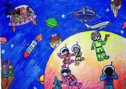 嫦娥五号儿童绘画作品