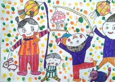 简单易学元旦节幼儿绘画图片