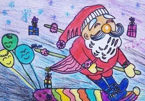 圣诞节儿童画图片大全