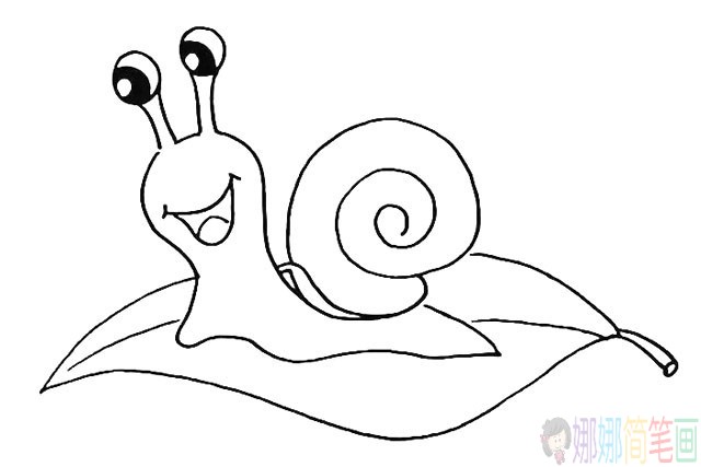 蜗牛简笔画图片,蜗牛简笔画教程