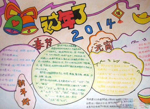 元旦节手抄报,2021新春元旦手抄报图片