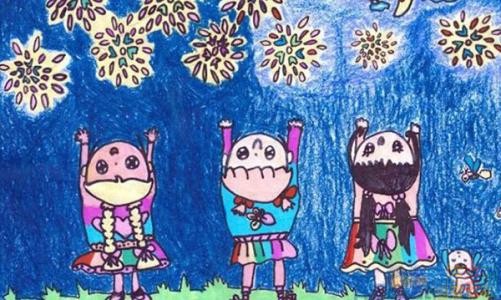 关于2021新年春节的儿童画图片