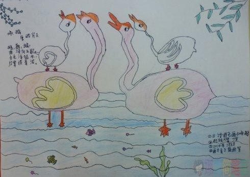 古诗咏鹅配画,咏鹅古诗儿童画图片
