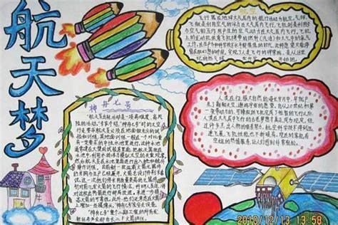 中国航天梦手抄报,嫦娥五号航天手抄报