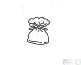 糖果袋子简笔画画法