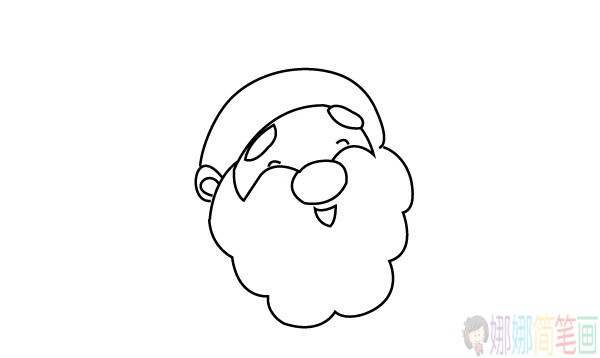 圣诞老人简笔画画法步骤教程