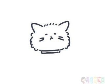 可爱的小猫简笔画,猫咪少儿画画图片