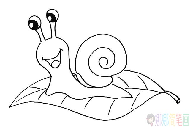 蜗牛简笔画图片,蜗牛简笔画教程