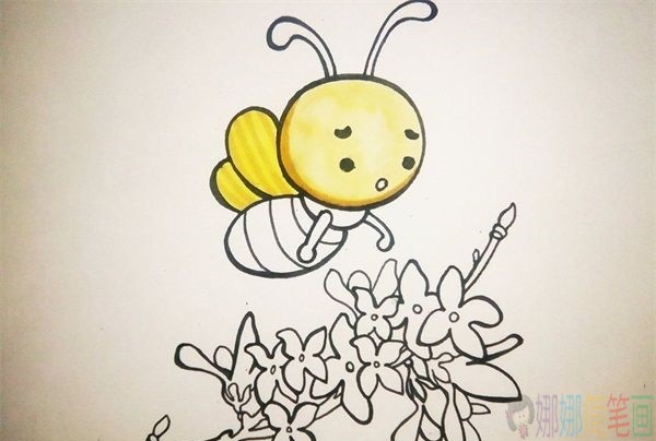 蜜蜂简笔画教程,蜜蜂怎么画