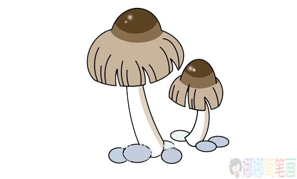蘑菇简笔画,蘑菇怎么画好看