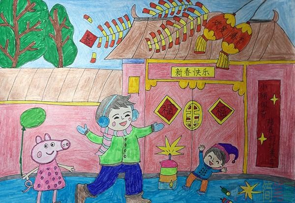 有年味的画,关于新年主题的画