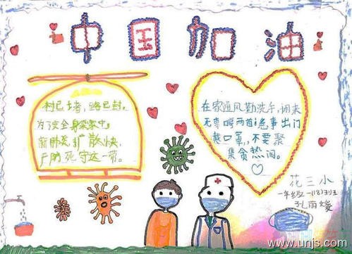 抗击新冠疫情河北加油手抄报