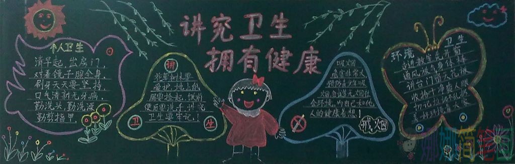 卫生健康主题黑板报