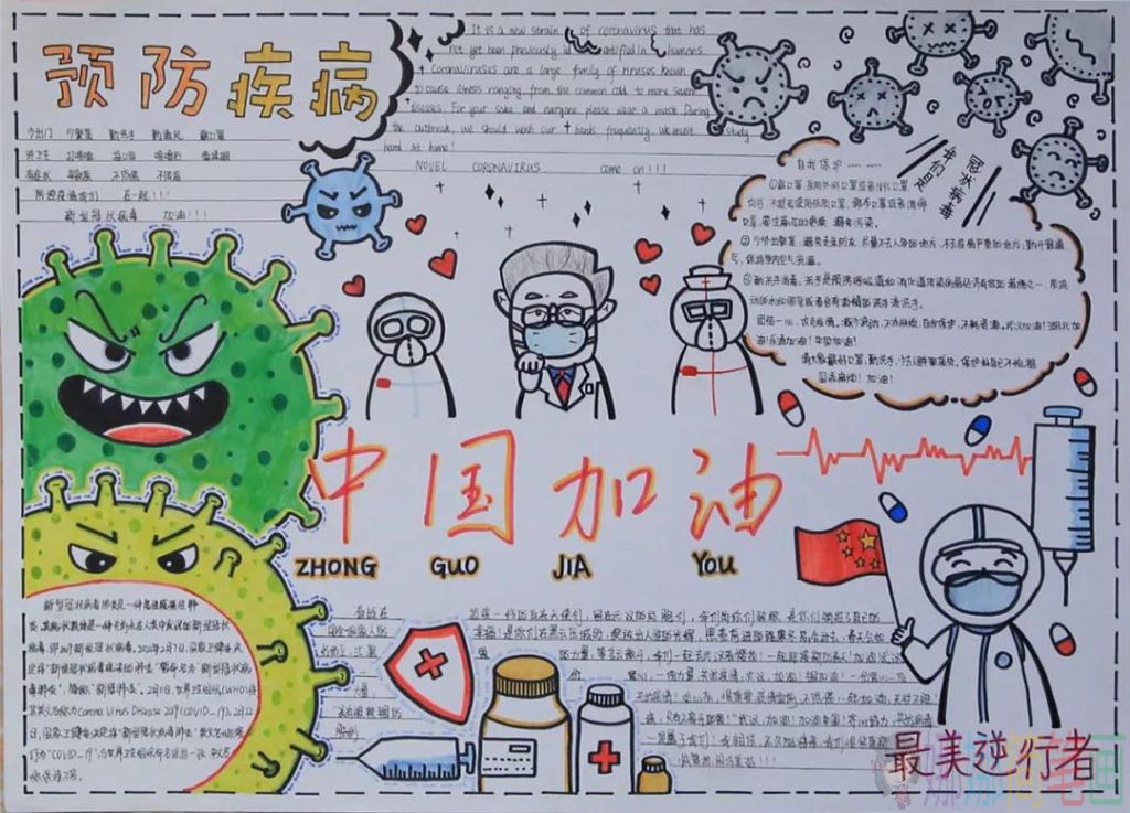新冠疫情手抄报图片大全