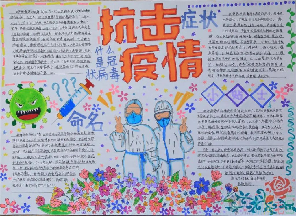 新冠疫情手抄报图片大全